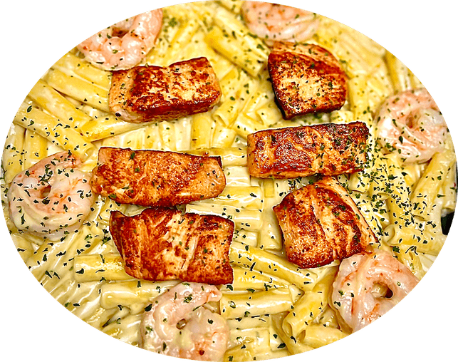 Salmon pasta